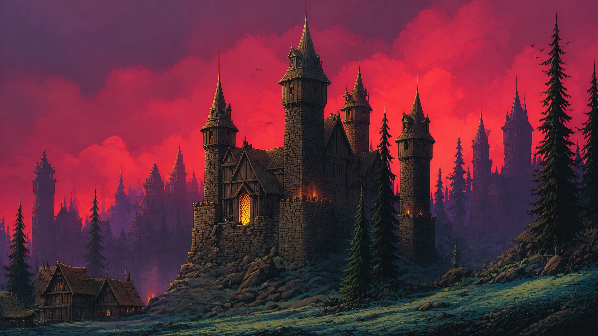 Retro Fantasy Landscapes