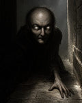 GRID THUMBNAIL — Gaunt undead figure with milky white eyes crawling along a narrow stone corridor, one clawed hand stretched forward under dim, moody light.